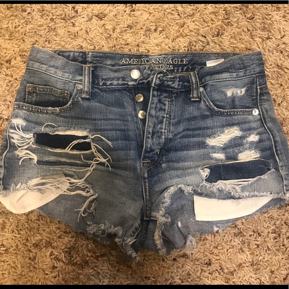 AE high rise shorts
